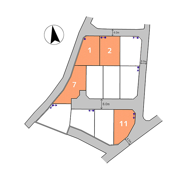 宇都宮市駒生２丁目ニュータウン 全11区画