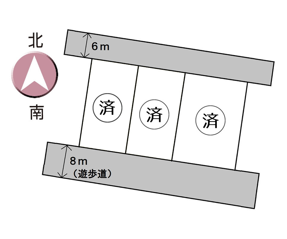 小山市西城南2丁目ニュータウン 全3区画